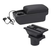 YUQUDGELKY Per VW UP Box Bracciolo Per S&koda Per Citigo Per VW UP Per Seat Mii Bracciolo Auto Scatola Di Archiviazione Portabicchieri(A3 Ricarica rapida)
