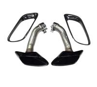YUQUDGELKY Per X6 E71 2008 2009 2010 2011 2012 2013 Modificato Terminale Di Scarico Quadruplo Quadrato Cofano Di Scarico Nero(NERO,Square)