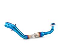 YUQUDGELKY Per Y&amaha NVX Per AEROX NVX155 Per AEROX155 2016 2017 2018 2019 2020 2021 Collettore Di Scarico Per Moto 51 Mm In Acciaio Inox(Blu)