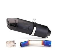 YUQUDGELKY Per Y&amaha Per Fazer FZ1 FZ1N FZ1000 FZ 1 1N 1000 2006-2015 Collegamento Centrale Per Moto Slip On Marmitta Tubo Di Scarico(Style D)
