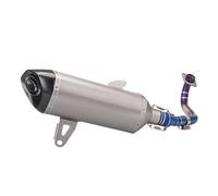 YUQUDGELKY Per Y&amaha Per X-MAX250 Per X-MAX 300 Per X-MAX300 250 Marmitta Di Scarico Per Moto Slip-On Tubo Anteriore Da Motocross In Acciaio Inox(Style E)