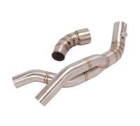 YUQUDGELKY Per Y&amaha R1 YZF-R1 2007 2008 Terminale Di Scarico Centrale Per Moto Silenziatore Collettore Acciaio Inossidabile Accessori Modificati