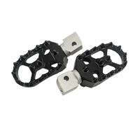 YUQUDGELKY Poggiapiedi Anteriore Grado Regolabile Poggiapiedi Rotanti Per Indian Per Scout Per Bobber Per Twenty Per Sixty ABS(Argento Nero)