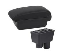 YUQUDGELKY Poggiapolsi Per N&issan Per Almera Portabracciolo Auto Vanità Ricambi Interni(Linea nera A2 Nessuna USB)