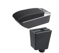 YUQUDGELKY Portabracciolo Auto Accessori Componenti Di Stoccaggio Retrofit Interno Specifico Per R&enault Per Captur Per Clio 3 III(B linea bianca NO USB)