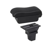 YUQUDGELKY Portabracciolo Auto Scatola Di Immagazzinaggio Braccio Accessori Per C&hevrolet Per Trax Per Tracker 2015 2016 2017 2018 2019(B2 Black white 3USB)