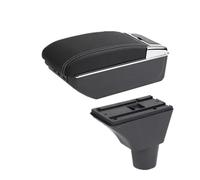 YUQUDGELKY Portabracciolo Scatola Di Stoccaggio Retrofit Accessori Auto Per R&enault Per Sandero Stepway Portabracciolo(D3 linea bianca 7USB)