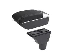 YUQUDGELKY Portabracciolo Scatola Di Stoccaggio Retrofit Accessori Auto Per R&enault Per Sandero Stepway Portabracciolo(C3 linea bianca 7USB)