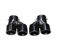 YUQUDGELKY Quadruplo In Fibra Di Carbonio Per G22 G23 M440i 2021 2022 Terminale Di Scarico Doppio Ugello Terminale(Nero A)