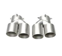YUQUDGELKY Quadruplo In Fibra Di Carbonio Per G22 G23 M440i 2021 2022 Terminale Di Scarico Doppio Ugello Terminale(Matte Silver)