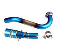 YUQUDGELKY Raccordo Anteriore Da 51 Mm In Acciaio Inox E Lega Di Titanio Collettore Di Scarico Per Moto Per Y&amaha XMAX300 XMAX 300 2017-2024(Titanium Alloy D)