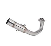 YUQUDGELKY Raccordo Anteriore Da 51 Mm In Acciaio Inox E Lega Di Titanio Collettore Di Scarico Per Moto Per Y&amaha XMAX300 XMAX 300 2017-2024(Acciaio inossidabile A)