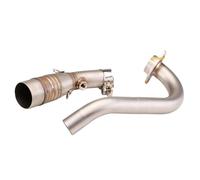 YUQUDGELKY Raccordo Anteriore Da 51 Mm In Acciaio Inox E Lega Di Titanio Collettore Di Scarico Per Moto Per Y&amaha XMAX300 XMAX 300 2017-2024(Acciaio inossidabile C)