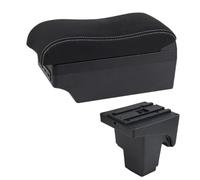 YUQUDGELKY Scatola Bracciolo Auto Per F&ord Per Focus 3 Mk3 2011 2012 2013 2014 2015 2016 2017 2018 2019 2020 Bracciolo Console Centrale Vano(E2 Linea Bianca)