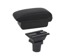 YUQUDGELKY Scatola Bracciolo Auto Per Toyota Per Yaris Per Vitz Hatchback 5 Porte 1998-2011 Scatola Bracciolo Scatola Di Stoccaggio Centrale Auto(A1 Linea nera SENZA USB)