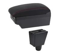 YUQUDGELKY Scatola Di Archiviazione Auto Per Dacia Per Logan 2 Per Dokker Box Bracciolo Auto Box Bracciolo Auto Forniture Auto Dettagli Interni(E1 Linea Rossa)