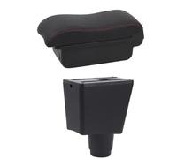 YUQUDGELKY Scatola Di Archiviazione Auto Per R&enault Per Logan 2 Box Bracciolo Auto Per Sandero 2 Box Bracciolo Auto Forniture Auto Dettagli Interni(B2 Linea Rossa)