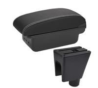 YUQUDGELKY Scatola Di Archiviazione Bracciolo Per Auto Per C&hevrolet Per Spark III Per Aveo Per T200 Scatola Bracciolo Accessori Per Auto(B3 Nero bianco 3USB)