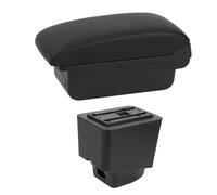 YUQUDGELKY Scatole Bracciolo Per R&enault Per Captur Kaptur 2018 2019 2020 2021 Kaptur Auto Poggiapolsi Console Centrale Scatola Di Stoccaggio(B1 Linea Nera)