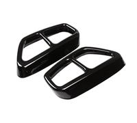 YUQUDGELKY Set Di 2 Copri Tubi Di Scarico Posteriori Doppi In Acciaio Inox Colore Nero Lucido Per Serie 5 G30 G31 2017 2018 2019 2020 2021 2022