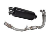 YUQUDGELKY Silenziatore Di Scarico Completo Per CFMOTO 450MT ADV 450 MT Per Adventure Con Collettore Di Collegamento Anteriore E DB Killer(NERO)