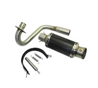 YUQUDGELKY Silenziatore Di Scarico Modificato Per Moto Per Mini Trail Per Monkey Bike Z50 1972 1973 1974-1999 In Acciaio Inox E Carbonio
