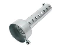YUQUDGELKY Silenziatore Di Scarico Per Moto DB Killer Silenziatore Iron Eliminator Suono Regolabile Universale Inserto Deflettore 35 Mm/42 Mm/48 Mm/60 Mm(60MM-silver)
