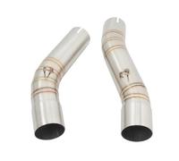 YUQUDGELKY Sistema Di Scarico Per Moto Escape Connecting Tubo Di Collegamento Centrale Da 50.8 Mm Slip-On Per Y&amaha YZF R1 YZF-R1 MT-10 MT 10 R1M 2007-2008