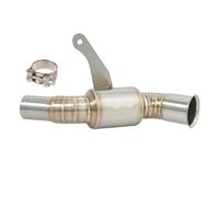 YUQUDGELKY Slip On Per CFMOTO CLX-700 Sport CLX700 2020 2021 2022 2023 Tubo Di Scarico Centrale Per Moto 51 Mm Escape Tubo Di Collegamento Di Ricambio(Stile B)