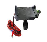 YUQUDGELKY Supporto Telefono Moto Con Caricabatterie Rapido USB 2.5A/QC3.0 3A Supporto Mobile Per Cellulare Bici