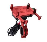 YUQUDGELKY Supporto Telefono Moto Con Caricabatterie Rapido USB 2.5A/QC3.0 3A Supporto Mobile Per Cellulare Bici