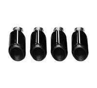 YUQUDGELKY Terminale Di Scarico Di Ricambio Per Cayenne Per Turbo 4.8T 2011-2014 In Acciaio Inox Nero Con Ugello Per Sistema Di Scarico(Triple Black)