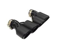 YUQUDGELKY Terminale Di Scarico Doppio In Fibra Di Carbonio Terminale Di Scarico A Forma Di H Per Serie 5 525i 528i 530i G30 G31 2018+(Carbon Fiber Texture C)