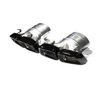YUQUDGELKY Terminale Di Scarico In Acciaio Inox Per Benz CLS W218 ClS63 AMG Terminale Di Scarico Quadruplo Ugello Per Tuning(NERO)