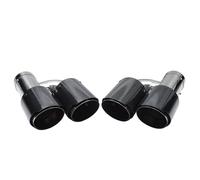 YUQUDGELKY Terminale Di Scarico Per A3 A4 A5 A6 A7 Upgrade S4 S5 S6 S7 Quattro Uscite In Acciaio Inox Posteriore Per Auto Terminale Argentato(Carbon Fiber Texture glossy)