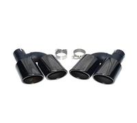 YUQUDGELKY Terminale Di Scarico Per A3 A4 A5 A6 A7 Upgrade S4 S5 S6 S7 Quattro Uscite In Acciaio Inox Posteriore Per Auto Terminale Argentato(NERO)