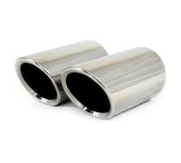 YUQUDGELKY Terminale Di Scarico Per Auto Copertura Marmitta Di Scarico Per VW Per Touran 5T1 Per TIGUAN MK2 Per GOLF MK7 Per POLO 6R Per JETTA MK6 Accessori Auto(Argento)