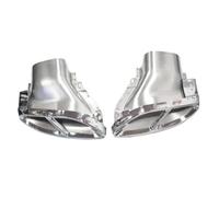 YUQUDGELKY Terminale Di Scarico Per Mercedes Classe C W205 Classe E W212 W166 GLE GLS Upgrade AMG 43 Ugello Silenziatore In Acciaio Inox Nero(Argento)