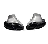 YUQUDGELKY Terminale Di Scarico Per Mercedes Classe C W205 Classe E W212 W166 GLE GLS Upgrade AMG 43 Ugello Silenziatore In Acciaio Inox Nero(NERO)