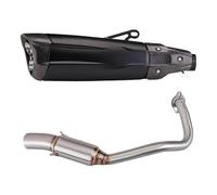 YUQUDGELKY Terminale Di Scarico Per Moto Silenziatore Modificato Accessorio Tubo Di Collegamento Centrale Completo Per Forza300 2018 2019 2020(Style D)