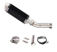 YUQUDGELKY Terminale Di Scarico Per Moto Slip-On Per VTEC CB400 CB 400 N SF Per Super Four Raccordo Centrale Accessori Modificati(Stile A)