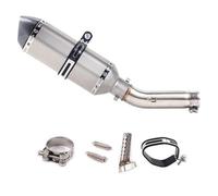 YUQUDGELKY Terminale Di Scarico Per Moto Slip-On Per VTEC CB400 CB 400 N SF Per Super Four Raccordo Centrale Accessori Modificati(Style C)