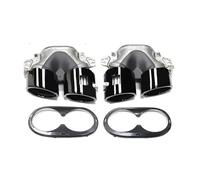 YUQUDGELKY Terminale Di Scarico Posteriore In Acciaio Inox Potenziato A Quattro Uscite Per Mercedes Per Benz GLB35 A45S Accessori Auto(NERO)