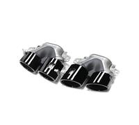 YUQUDGELKY Terminale Di Scarico Quadruplo In Acciaio Inox Per Mercedes Per Benz W177 C118 CLA35 X247 GLB35 Modified CLA45S(NERO)