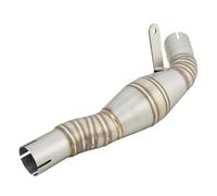 YUQUDGELKY Terminale Di Scarico Slip-On Per Benelli Per Leoncino 500 BJ500 Silenziatore Modificato Escape Raccordo Centrale Con Catalizzatore In Acciaio Inox