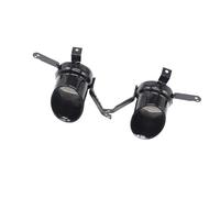 YUQUDGELKY Terminali Di Scarico In Acciaio Inox Per Diffusore Paraurti Posteriore Per Alfa Per Romeo Per Giulia Standard 2016 2017 2018(NERO)