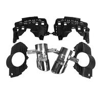 YUQUDGELKY Terminali Di Scarico Per Mercedes Per Benz H247 GLA180 GLA200 GLA220 GLA250 GLA35 AMG 2020 2021 2022+(Argento)