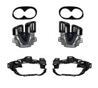 YUQUDGELKY Terminali Di Scarico Per Paraurti Posteriore Auto Marmitta Turbo Uscite Tubi Per Mercedes Per Benz GLB X247 GLB220 250 GLB35 GLB45 AMG Refitting 2020+(Nero B)