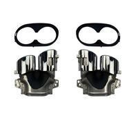 YUQUDGELKY Terminali Di Scarico Per Paraurti Posteriore Marmitta Turbo Uscite Tubi Per Mercedes Per Benz - A CLA W177 A45 CLA45 C118 A35 CLA35 AMG Refitting(Argento)