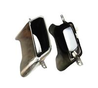 YUQUDGELKY Terminali Di Scarico Posteriori Quadrati Neri/argento Per Land Rover Per Range Rover Sport 2013 2014 2015 2016 2017 2018(Argento)